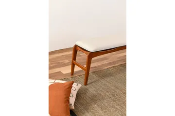 Touch Sittpall 120 cm - Valnöt/Cream - Möbler - Vardagsrum - Stolar & sittmöbler - Pallar - Fotpall