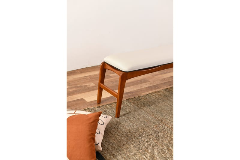 Touch Sittpall 120 cm - Valnöt/Cream - Möbler - Vardagsrum - Stolar & sittmöbler - Pallar - Fotpall