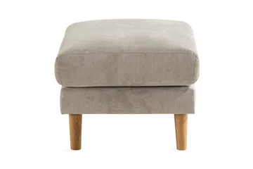 Trend Lyx Fotpall - Beige/Ek - Möbler - Vardagsrum - Stolar & sittmöbler - Pallar - Fotpall