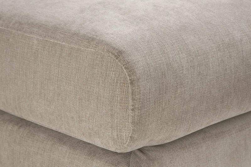 Trend Lyx Fotpall - Beige/Ek - Möbler - Vardagsrum - Stolar & sittmöbler - Pallar - Fotpall