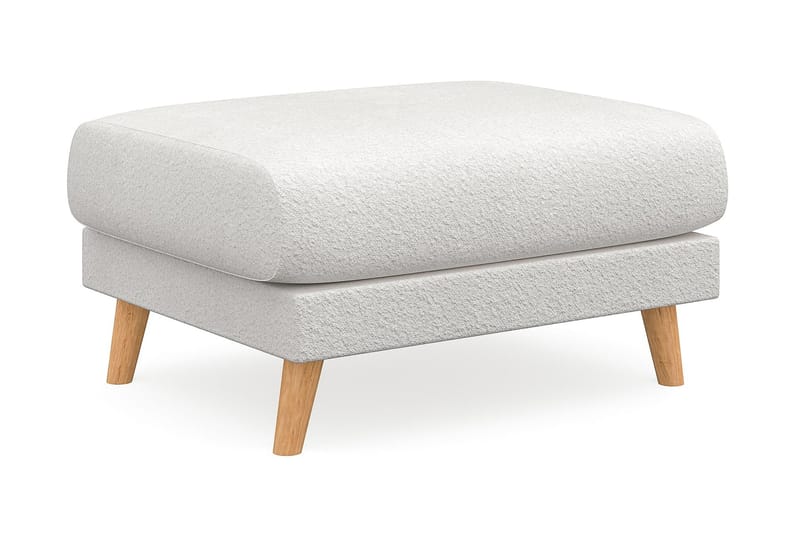 Trend Lyx Fotpall - Vit/Ek - Möbler - Vardagsrum - Stolar & sittmöbler - Pallar - Fotpall