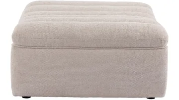 Valdoro Fotpall i tyg 120 cm - Beige - Möbler - Vardagsrum - Stolar & sittmöbler - Pallar - Fotpall