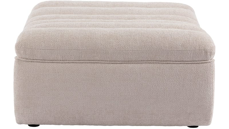 Valdoro Fotpall i tyg 120 cm - Beige - Möbler - Vardagsrum - Stolar & sittmöbler - Pallar - Fotpall