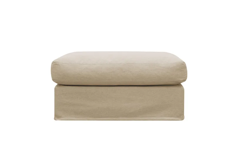Valencia Fotpall med avtagbar och tvättbar klädsel - Beige - Möbler - Vardagsrum - Stolar & sittmöbler - Pallar - Fotpall