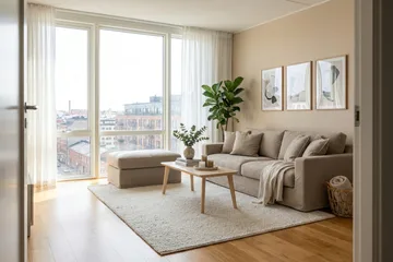 Valencia Fotpall med avtagbar och tvättbar klädsel - Brun - Möbler - Vardagsrum - Stolar & sittmöbler - Pallar - Fotpall