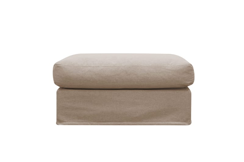Valencia Fotpall med avtagbar och tvättbar klädsel - Ljusbrun - Möbler - Vardagsrum - Stolar & sittmöbler - Pallar - Fotpall