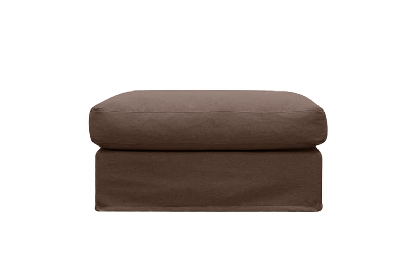 Valencia Fotpall med avtagbar och tvättbar klädsel - Mörkbrun - Möbler - Vardagsrum - Stolar & sittmöbler - Pallar - Fotpall