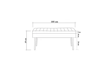 Valsot Sittpall 90 cm - Brun - Möbler - Vardagsrum - Stolar & sittmöbler - Pallar - Fotpall