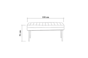 Valsot Sittpall 90 cm - Brun - Möbler - Vardagsrum - Stolar & sittmöbler - Pallar - Fotpall