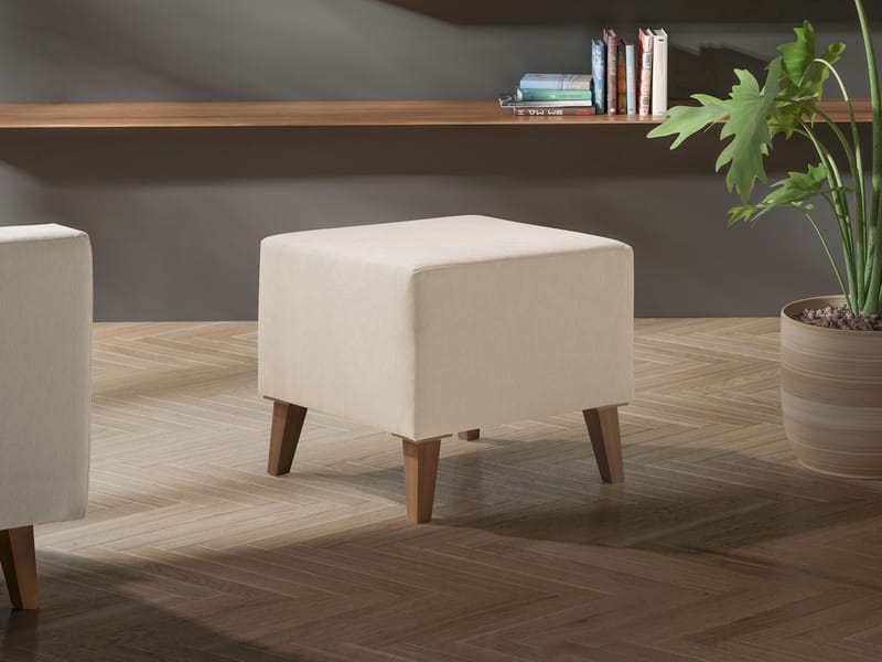Waldsten Fotpall 51 cm - beige - Möbler - Vardagsrum - Stolar & sittmöbler - Pallar - Fotpall