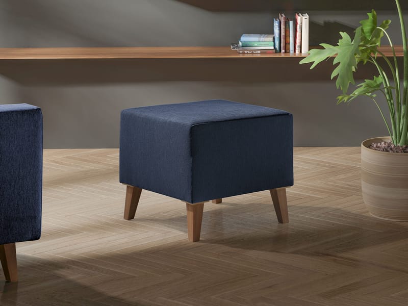 Waldsten Fotpall 51 cm - mörkblå - Möbler - Vardagsrum - Stolar & sittmöbler - Pallar - Fotpall