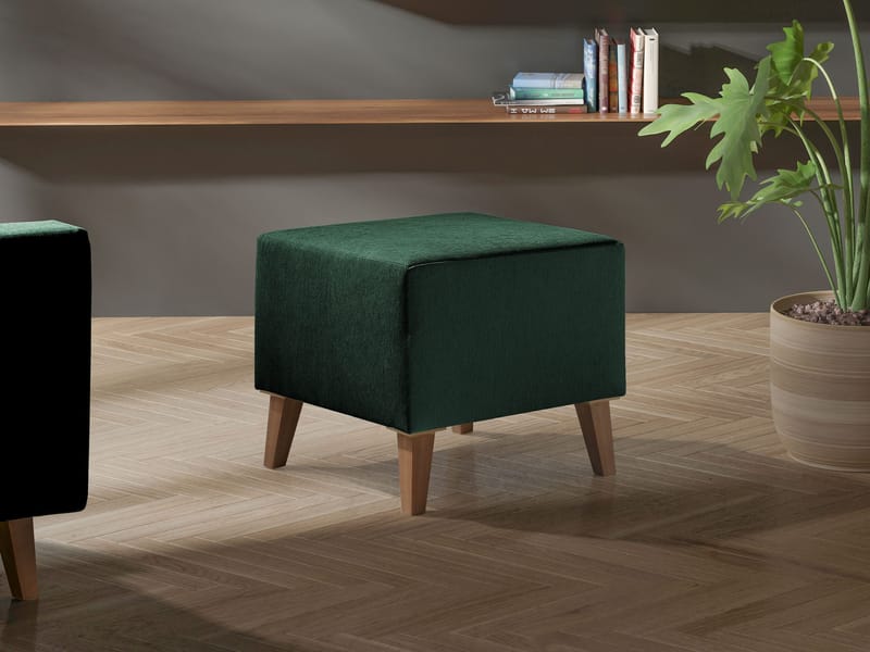 Waldsten Fotpall 51 cm - mörkgrön - Möbler - Vardagsrum - Stolar & sittmöbler - Pallar - Fotpall
