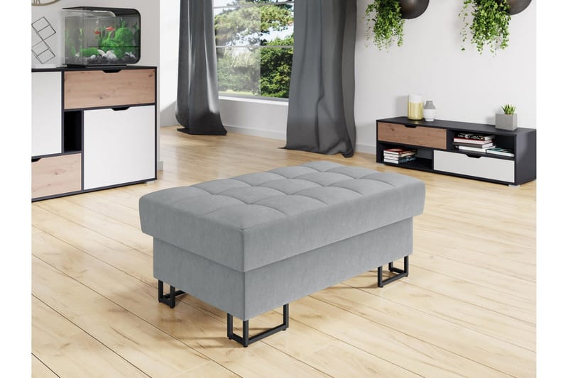 Warwick Fotpall 67 cm - Grå - Möbler - Vardagsrum - Stolar & sittmöbler - Pallar - Fotpall