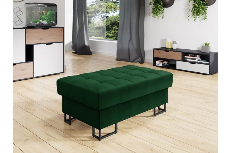 Warwick Fotpall 67 cm - Grön - Möbler - Vardagsrum - Stolar & sittmöbler - Pallar - Fotpall