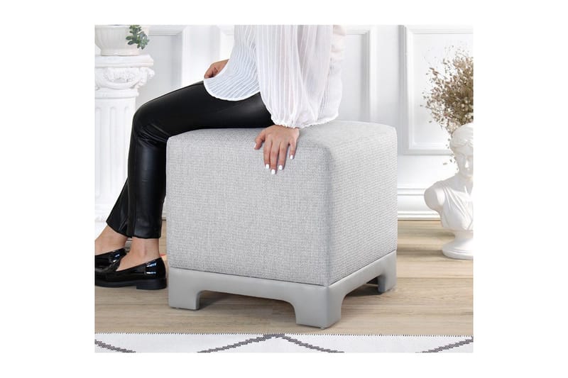 Puff Belarville Grå - Grå - Möbler - Vardagsrum - Stolar & sittmöbler - Sittpuff