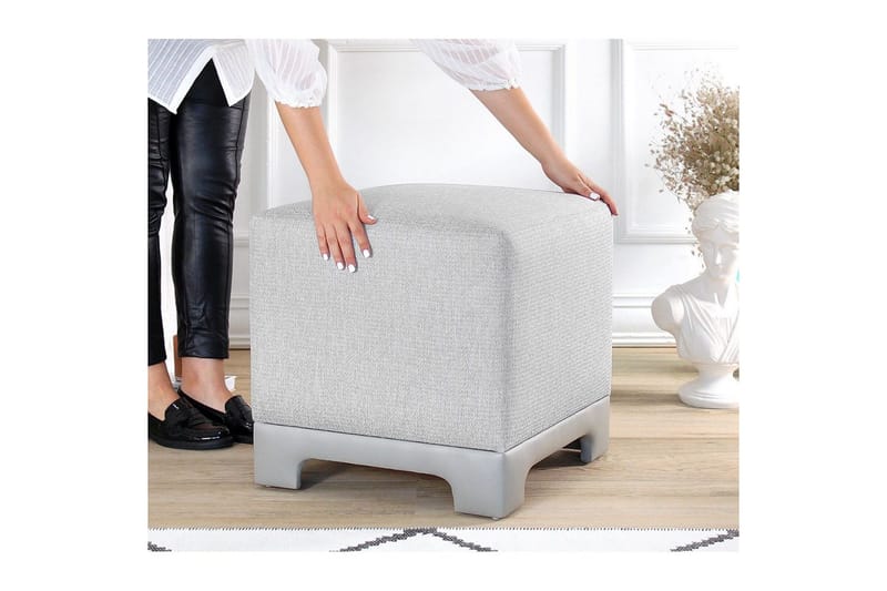 Puff Belarville Grå - Grå - Möbler - Vardagsrum - Stolar & sittmöbler - Sittpuff