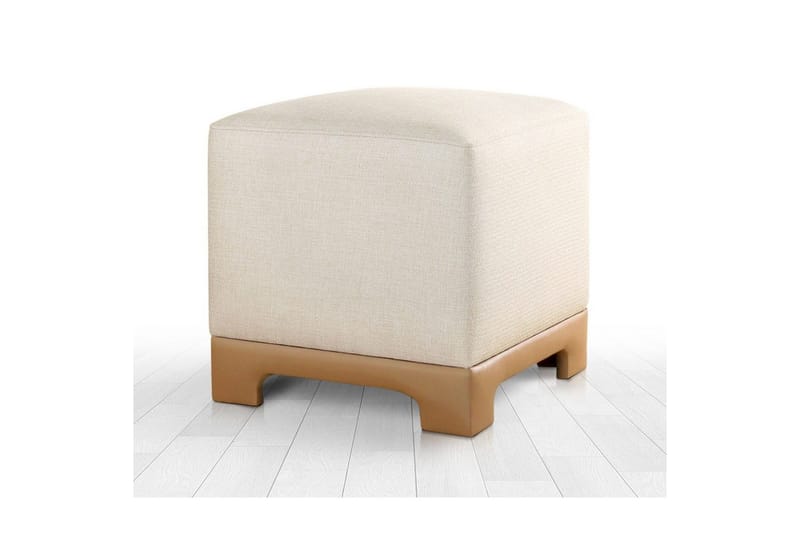 Puff Belarville Grädde / Beige, Grädde / Beige