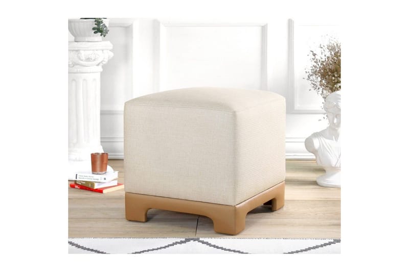Puff Belarville Grädde / Beige - Grädde / Beige - Möbler - Vardagsrum - Stolar & sittmöbler - Sittpuff