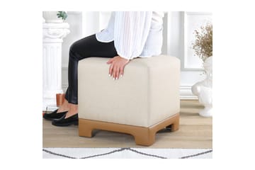 Puff Belarville Grädde / Beige - Grädde / Beige - Möbler - Vardagsrum - Stolar & sittmöbler - Sittpuff