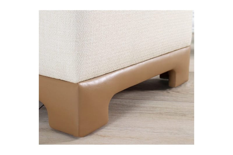 Puff Belarville Grädde / Beige - Grädde / Beige - Möbler - Vardagsrum - Stolar & sittmöbler - Sittpuff