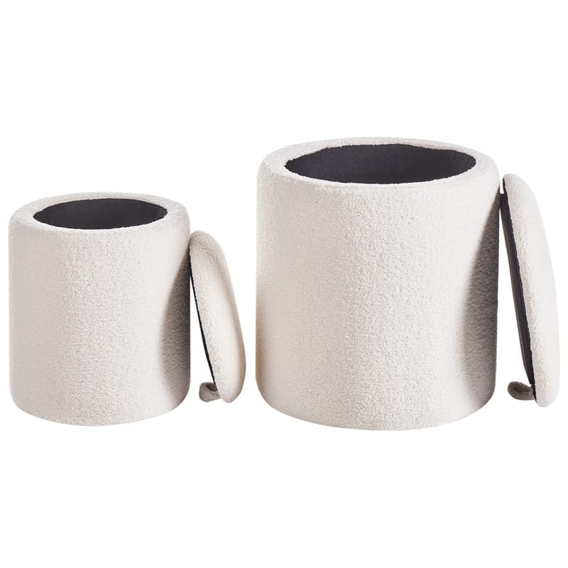 Puff Berea 2-pack - Vit - Möbler - Vardagsrum - Stolar & sittmöbler - Sittpuff