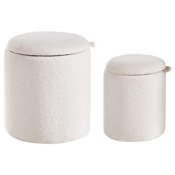 Puff Berea 2-pack - Vit - Möbler - Vardagsrum - Stolar & sittmöbler - Sittpuff