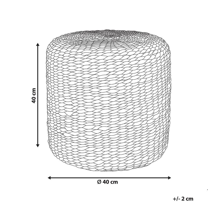 Puff Bichir - Naturlig - Möbler - Vardagsrum - Stolar & sittmöbler - Sittpuff