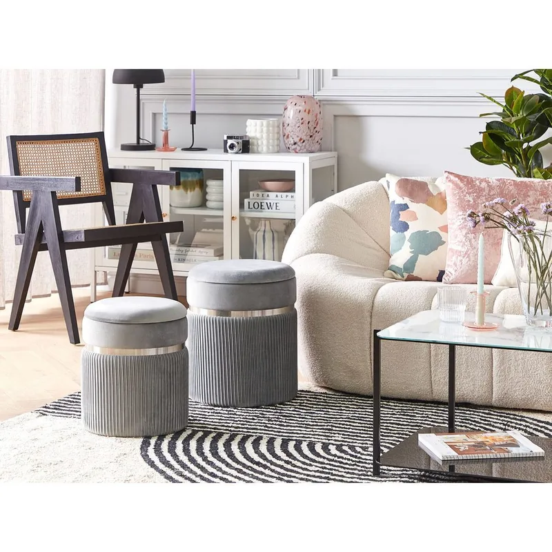 Puff Camdenton 2-pack - Grå - Möbler - Vardagsrum - Stolar & sittmöbler - Sittpuff