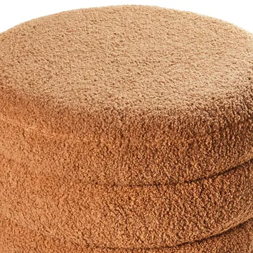 Puff Chilly - Brunt, ljust trä - Möbler - Vardagsrum - Stolar & sittmöbler - Sittpuff