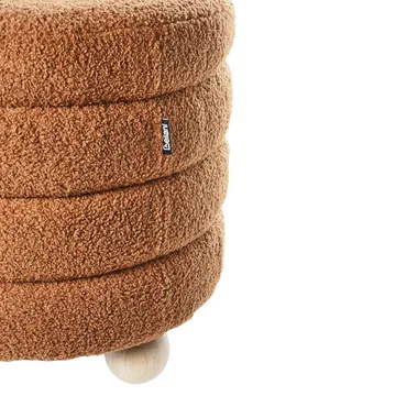 Puff Chilly - Brunt, ljust trä - Möbler - Vardagsrum - Stolar & sittmöbler - Sittpuff