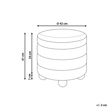 Puff Chilly - Brunt, ljust trä - Möbler - Vardagsrum - Stolar & sittmöbler - Sittpuff