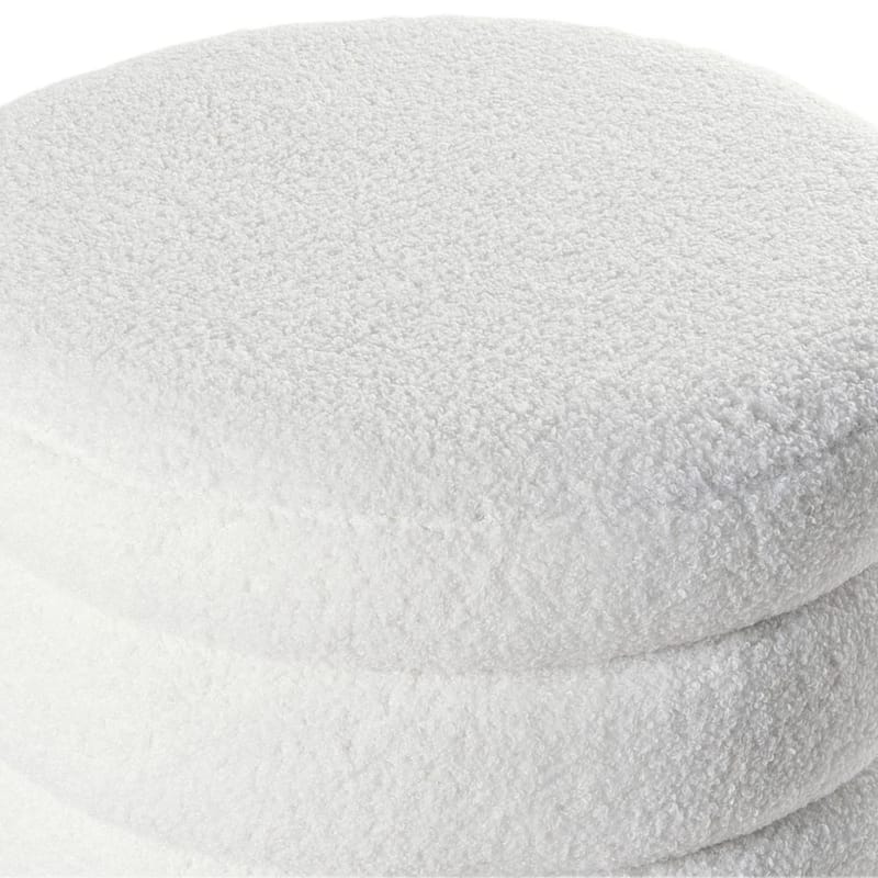 Puff Chilly - Vit, ljust trä - Möbler - Vardagsrum - Stolar & sittmöbler - Sittpuff