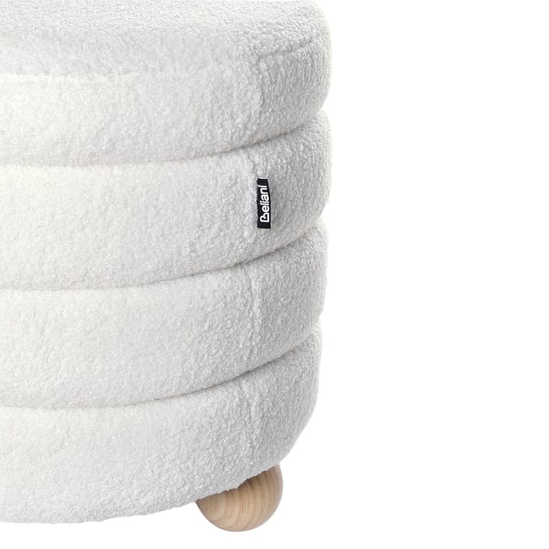 Puff Chilly - Vit, ljust trä - Möbler - Vardagsrum - Stolar & sittmöbler - Sittpuff