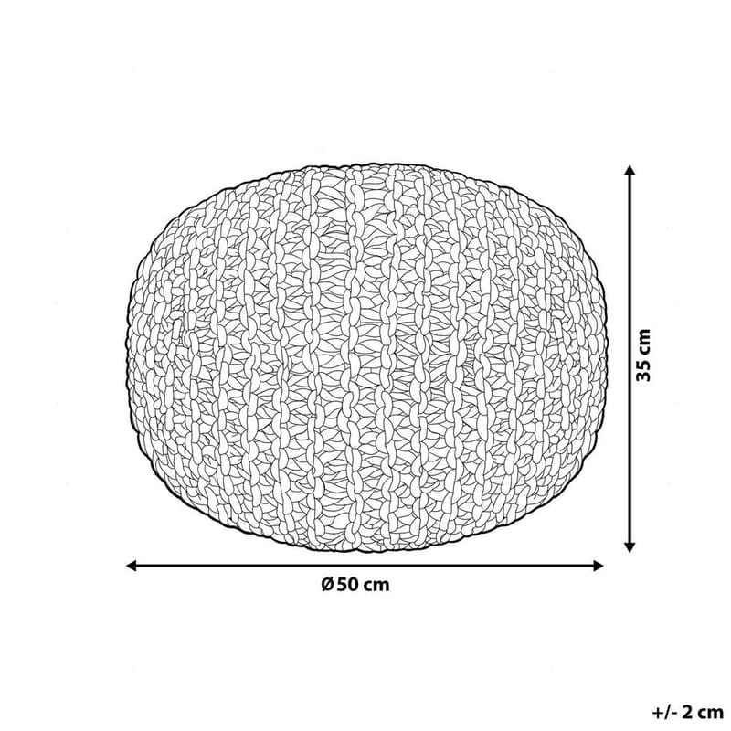 Puff Conrad - Vit, Rosa - Möbler - Vardagsrum - Stolar & sittmöbler - Sittpuff