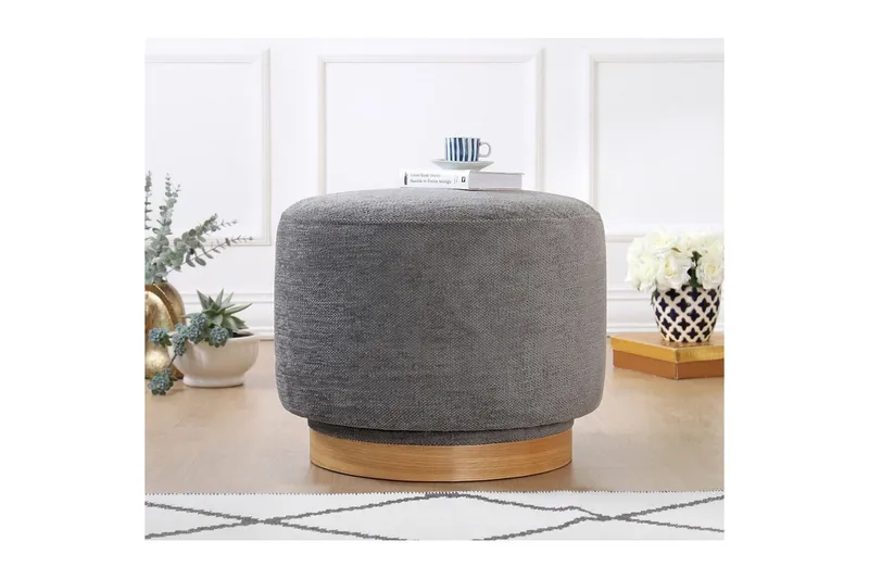 Puff Doroufield Grå - Grå - Möbler - Vardagsrum - Stolar & sittmöbler - Sittpuff