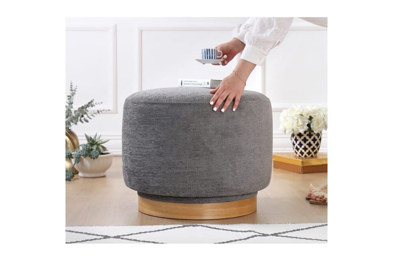 Puff Doroufield Grå - Grå - Möbler - Vardagsrum - Stolar & sittm öbler - Sittpuff