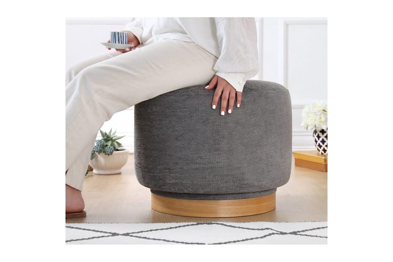 Puff Doroufield Grå - Grå - Möbler - Vardagsrum - Stolar & sittmöbler - Sittpuff