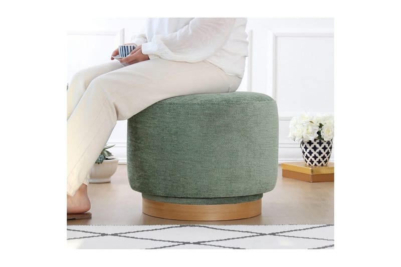 Puff Doroufield Grön - Grön - Möbler - Vardagsrum - Stolar & sittmöbler - Sittpuff