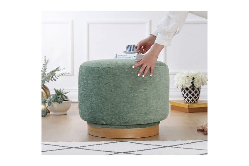 Puff Doroufield Grön - Grön - Möbler - Vardagsrum - Stolar & sittmöbler - Sittpuff