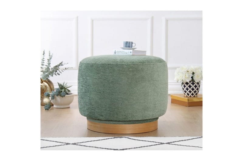Puff Doroufield Grön - Grön - Möbler - Vardagsrum - Stolar & sittmöbler - Sittpuff