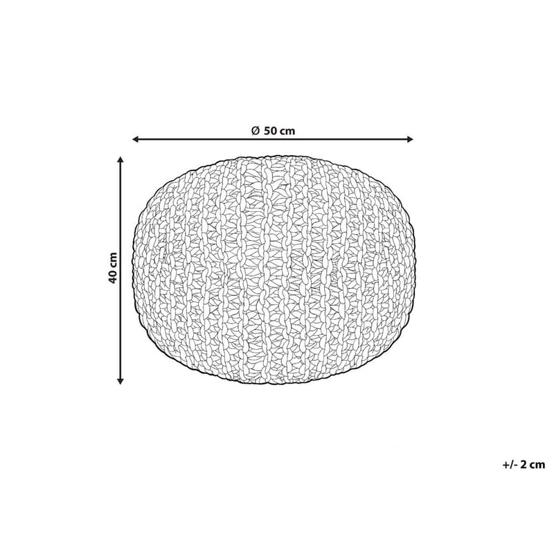 Puff Duki - Natur, rosa, beige - Möbler - Vardagsrum - Stolar & sittmöbler - Sittpuff