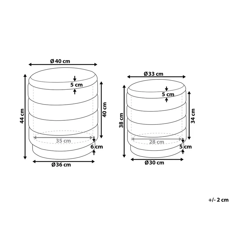Puff Garland 2-pack - Möbler - Vardagsrum - Stolar & sittmöbler - Sittpuff