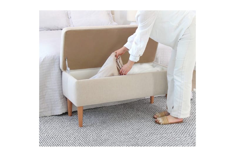 Puff Iralton Grädde - Grädde - Möbler - Vardagsrum - Stolar & sittmöbler - Sittpuff