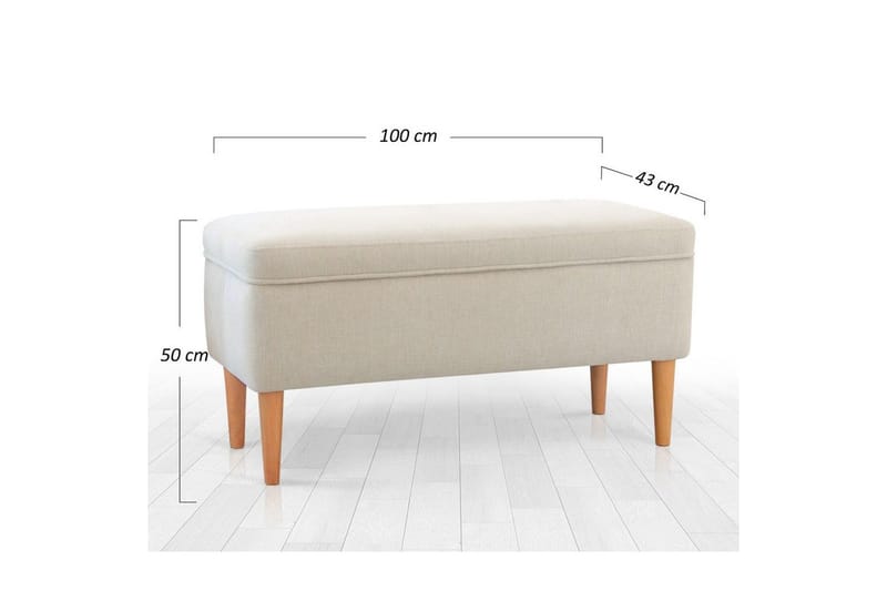 Puff Iralton Grädde - Grädde - Möbler - Vardagsrum - Stolar & sittmöbler - Sittpuff