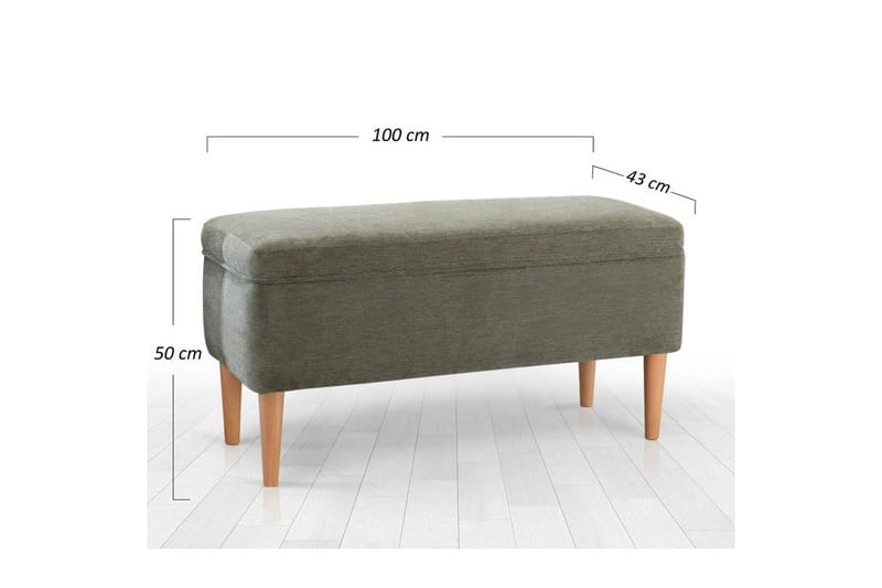 Puff Iralton Grön - Grön - Möbler - Vardagsrum - Stolar & sittmöbler - Sittpuff