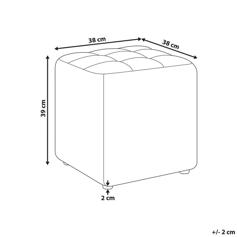 Puff Kansas - Blå - Möbler - Vardagsrum - Stolar & sittmöbler - Sittpuff