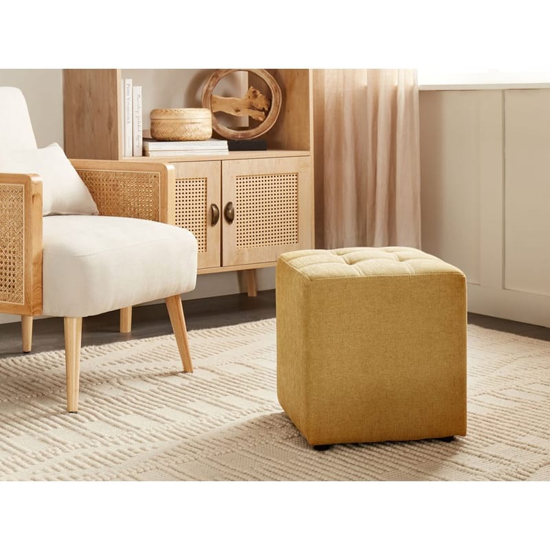 Puff Kansas - Gul - Möbler - Vardagsrum - Stolar & sittmöbler - Sittpuff