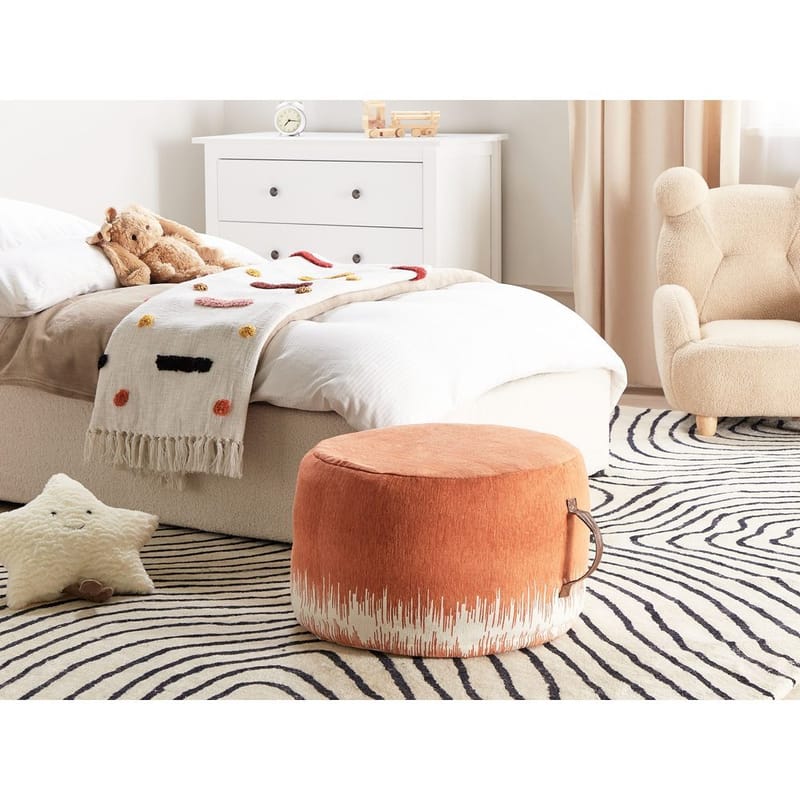 Puff Kawai - Orange, Vit - Möbler - Vardagsrum - Stolar & sittmöbler - Sittpuff