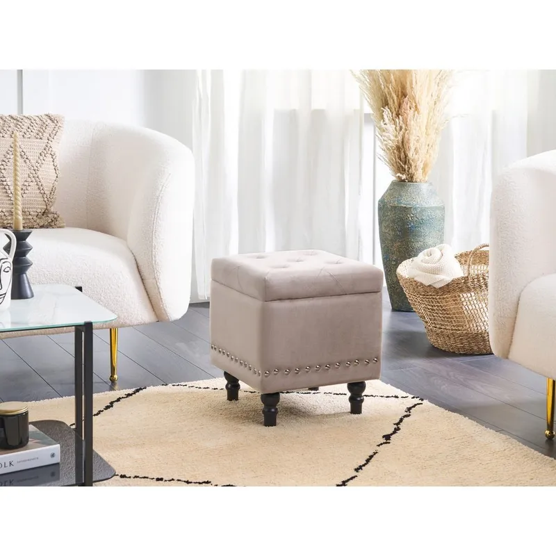 Puff Loretto - Beige - Möbler - Vardagsrum - Stolar & sittmöbler - Sittpuff