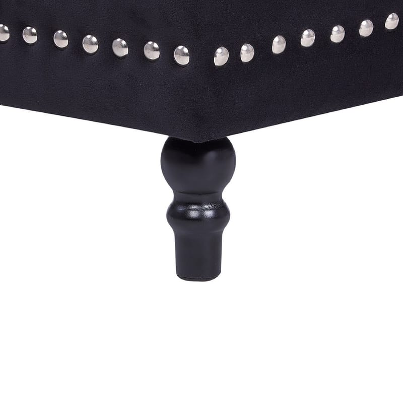 Puff Loretto - Svart - Möbler - Vardagsrum - Stolar & sittmöbler - Sittpuff